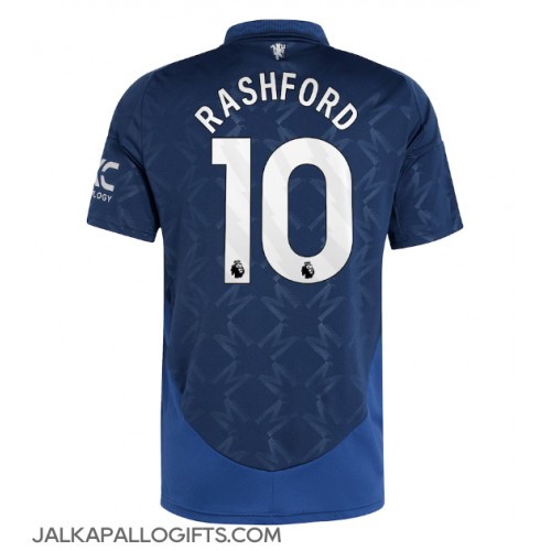 Manchester United Marcus Rashford #10 Vieraspaita 2024-25 Lyhythihainen